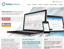 Tablet Screenshot of galleryscience.com